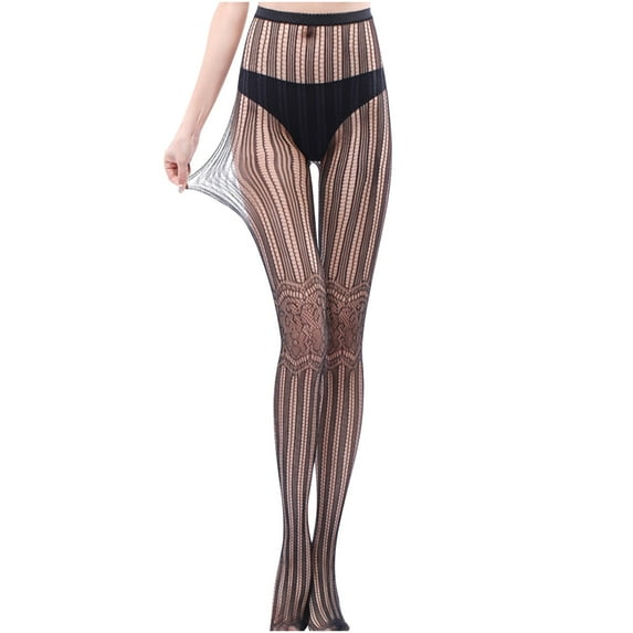 XMMSWDLA Womens High Waist Tights Fishnet Stockings Plus Size Thigh High Pantyhose Footless Tights for Women