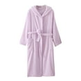 thumbnail image 1 of XMMSWDLA Womens Hooded Bathrobe with Pocket for Men Women Lightweight Soft Ultra Absorbent Beach, Pool Womens Pajamas Set, 1 of 4