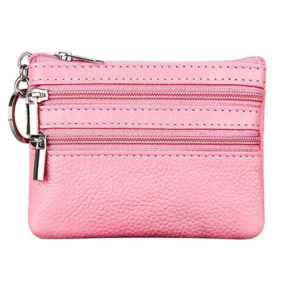 XMMSWDLA Womens Rfid Coin Purse Change Wallet Small Leather Card Holder Keychain Women's Coin Purse Work Bags for Women