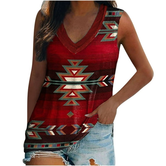 XMMSWDLA Womens Tank Tops Summer V Neck T Shirts Sleeveless Casual Loose Tunic Blouses Red Bra Tank Tops Women
