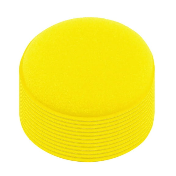XMMSWDLA spongesCar Polishing Pad Wax Applicator Sponge Kit For Car Cleaning Household Polishing today prime (Yellow,12PC)