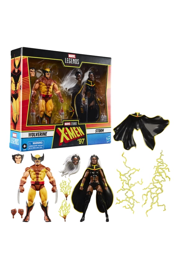 Legends Series Wolverine and Storm, X-Men '97, 6-Inch Action Figures