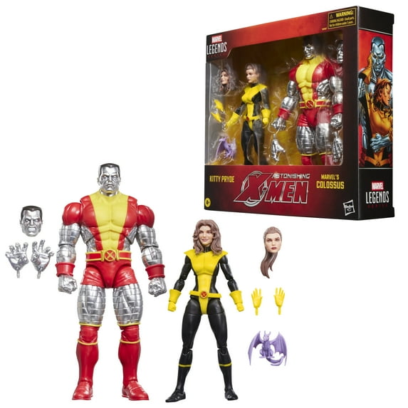 Marvel Legends Series X-Men Kitty Pryde & Marvel’s Colossus, Two 6" Action Figures