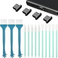 thumbnail image 1 of XMNZMH 17 Pieces Cell iPhone Cleaning Kit Type-C Charging Port and Headphone Jack Cleaner(Black), 1 of 8