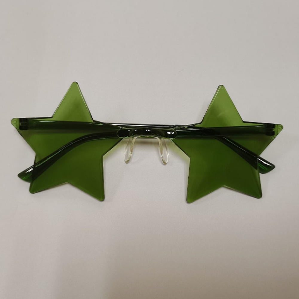 XMNZMH Thin slice star sunglasses ocean color frameless personality