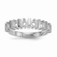 thumbnail image 1 of XMR6-6W-7 14K White Gold Polished 6-Stone Mothers Ring Mounting - Size 7, 1 of 1