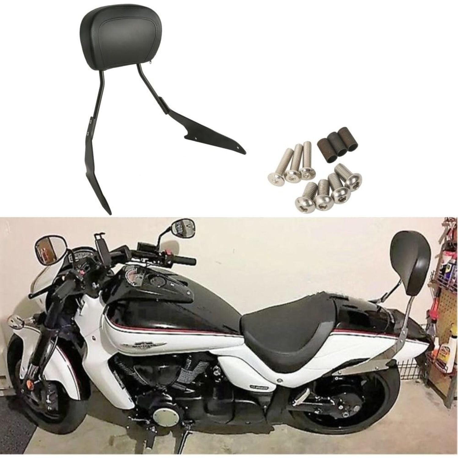 XMT-MOTO Detachable Sissy Bar Backrest For Suzuki Boulevard M109R / M109RZ /M109R2 /M109R Boss 2006-2023