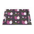 thumbnail image 1 of XMXT 1 Pcs PVC Woven Placemats, Cute Cartoon Dragon Fruit Stain Resistant Anti-Skid Place Mats for Dining Table, 12 x 18 inches, 1 of 6