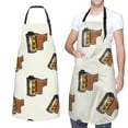 thumbnail image 1 of XMXT 1 Pcs Waterproof Kitchen Cooking Apron, Cartoon Film Print Adjustable Aprons for Women Men with Pockets, 1 of 9