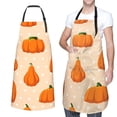 thumbnail image 1 of XMXT 1 Pcs Waterproof Kitchen Cooking Apron, Cartoon Pumpkin Seaso Adjustable Aprons for Women Men with Pockets, 1 of 9