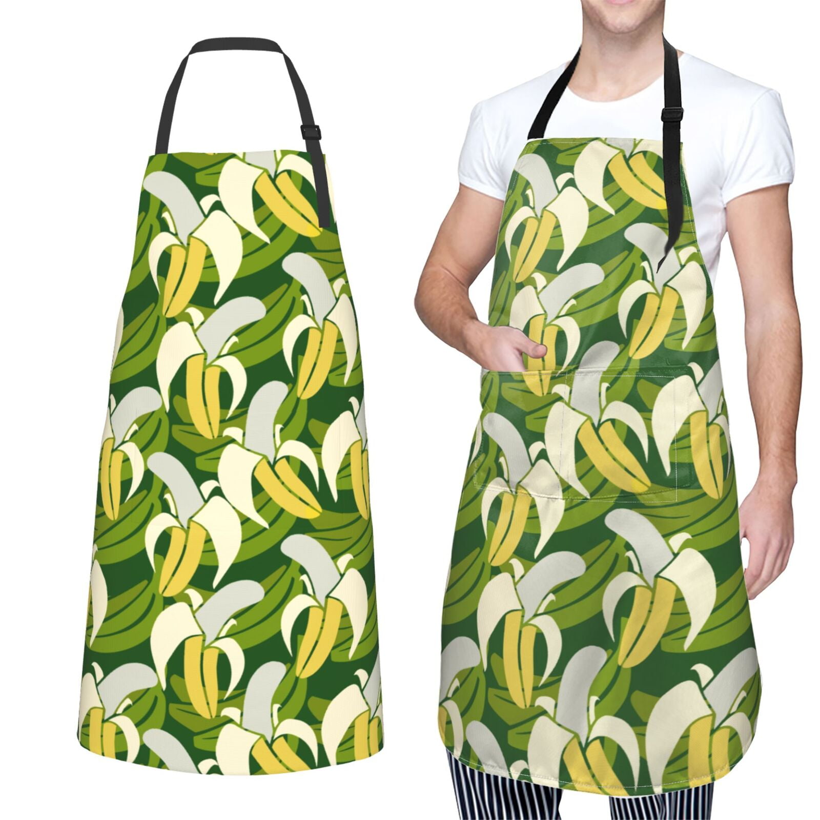 XMXT 1 Pcs Waterproof Kitchen Cooking Apron, Colorful Cartoon Banana ... - Calming Dog Anxiety With Banana Aprons