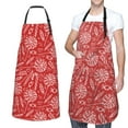 thumbnail image 1 of XMXT 1 Pcs Waterproof Kitchen Cooking Apron, Red Lollipop Candy Hand Drawn Adjustable Aprons for Women Men with Pockets, 1 of 9