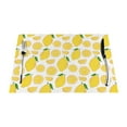 thumbnail image 1 of XMXT 1 Pcs Woven Placemats, Cartoon Lemon Hand Painting Stain Resistant Anti-Skid Placemat for Kitchen Table, 12 x 18 inches, 1 of 6