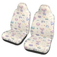 thumbnail image 1 of XMXT 2Pcs Car Seat Cover Decor Protector, Baby Children Cartoon Print Front Seat Covers for Cars SUVs, Universal Fit, 1 of 9