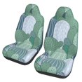 thumbnail image 1 of XMXT 2Pcs Car Seat Cover Decor Protector, Cactus Hand Painted Front Seat Covers for Cars SUVs, Universal Fit, 1 of 9