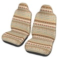 thumbnail image 1 of XMXT 2Pcs Car Seat Cover Decor Protector, Native Boho Retro Ethnic Print Front Seat Covers for Cars SUVs, Universal Fit, 1 of 9