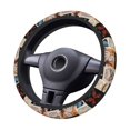 thumbnail image 1 of XMXT Butterflies Stamp Background Steering Wheel Cover, Elastic Non-Slip Universal Fit Car Decor Accessories Protector for Auto SUV Trucks, 1 of 8