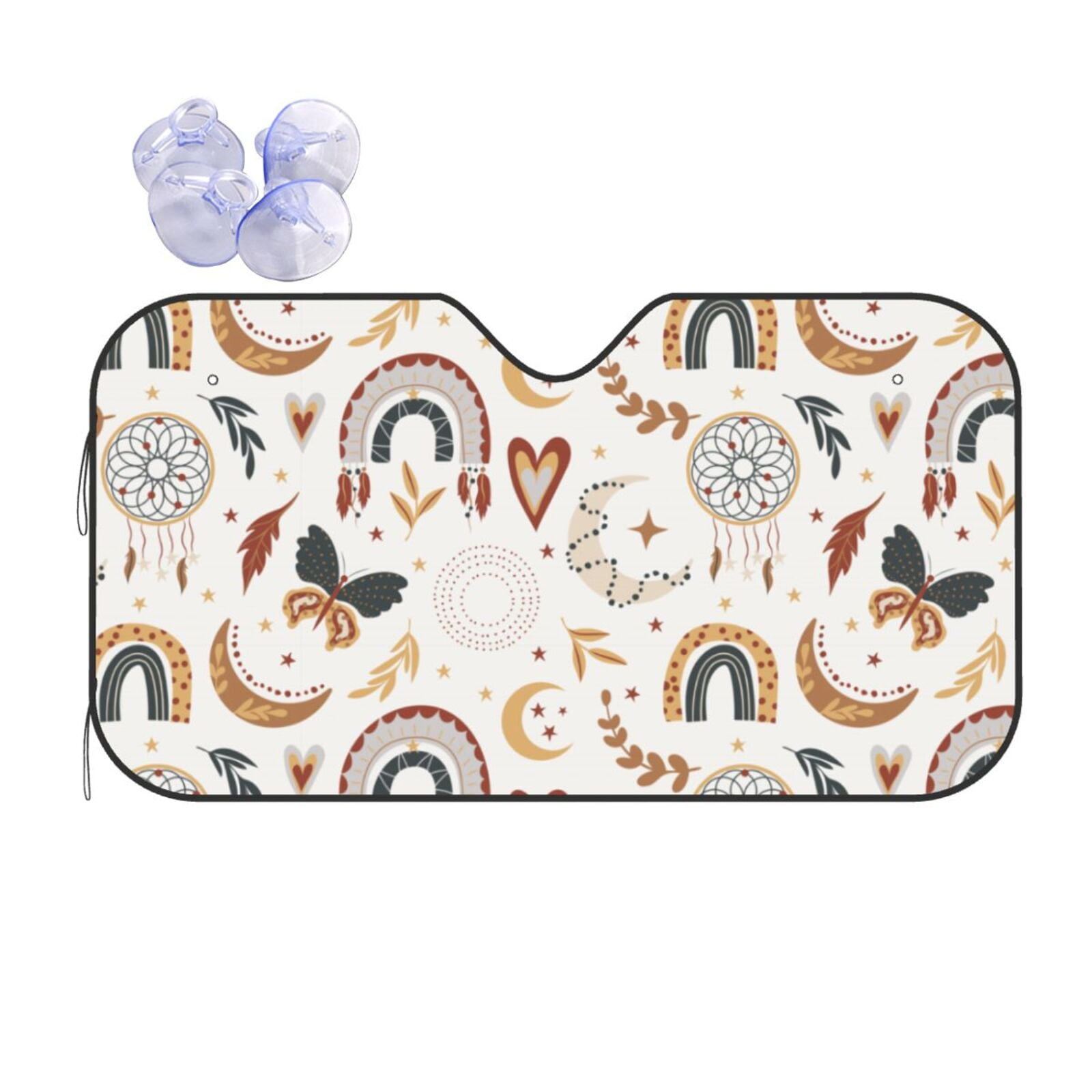 Dandelion Pattern Print Car Sun Shade