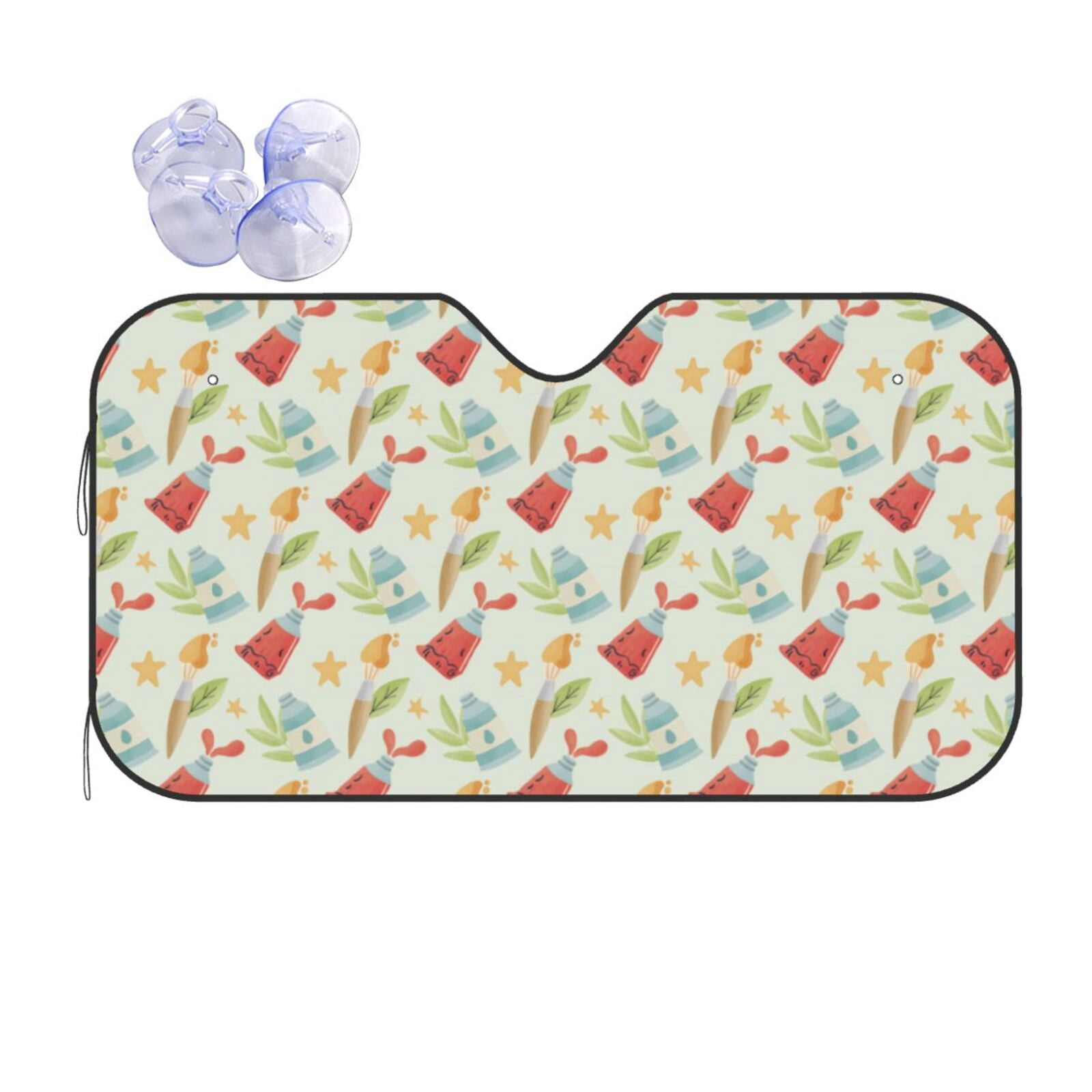 Colorful Candy Pattern Print Car Sun Shade