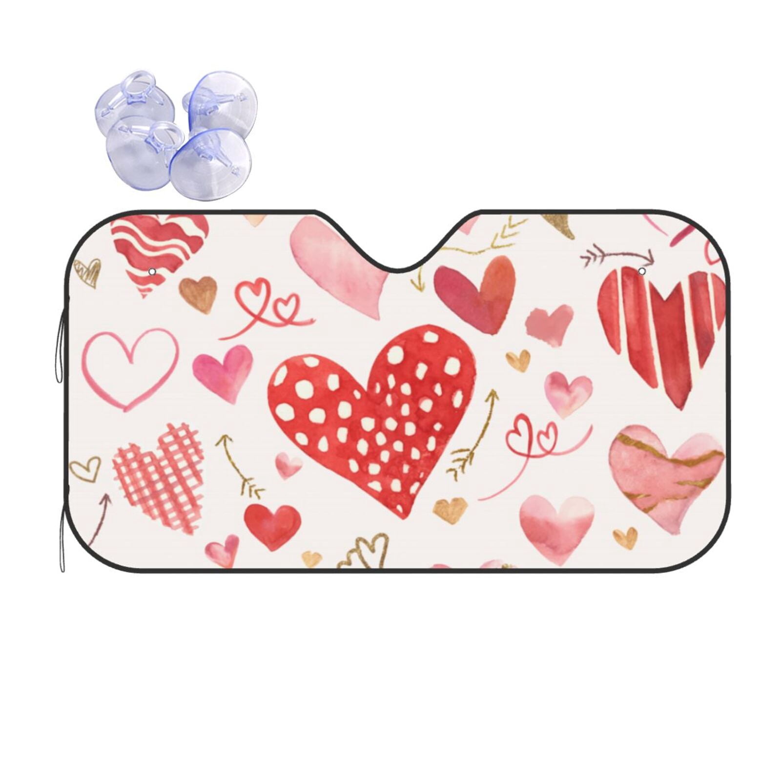 Sun Smile Pattern Print Car Sun Shade