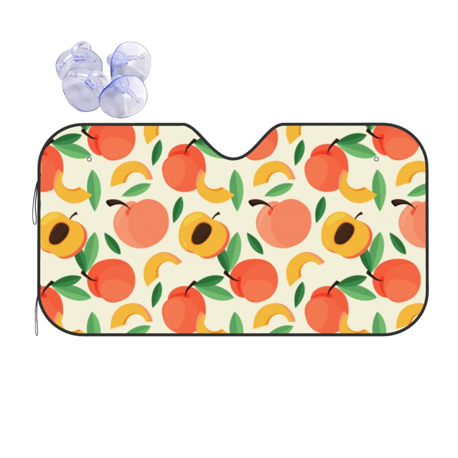 Champagne Pattern Print Car Sun Shade