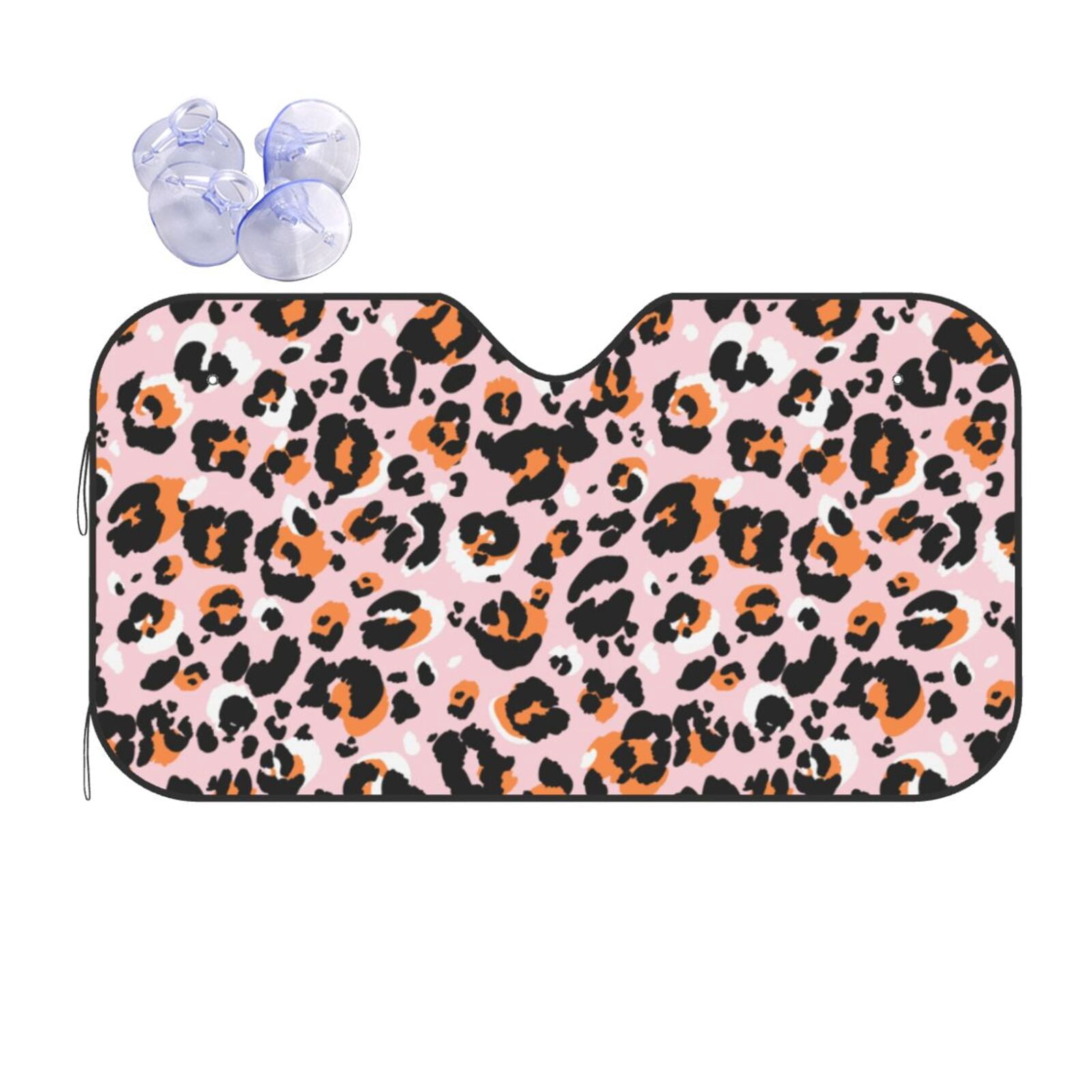Wedding Pink Pattern Print Car Sun Shade