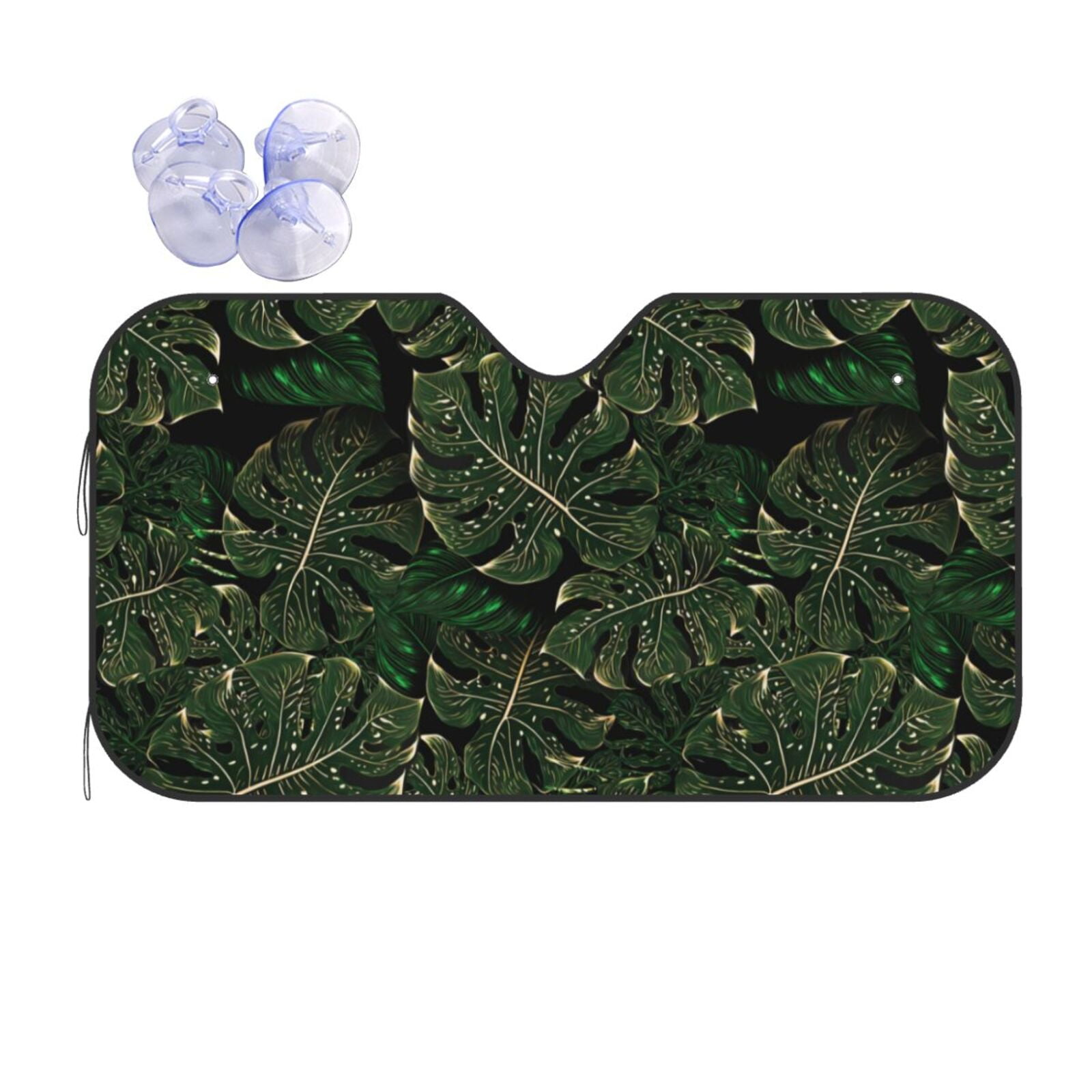 Ostrich Pattern Print Car Sun Shade