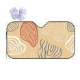 thumbnail image 1 of XMXT Car Sun Shade Windshield, Shell Texture Yellow Graffiti Sunshade for Car Windshield Sun Shades for Car SUV Truck, s, 1 of 9