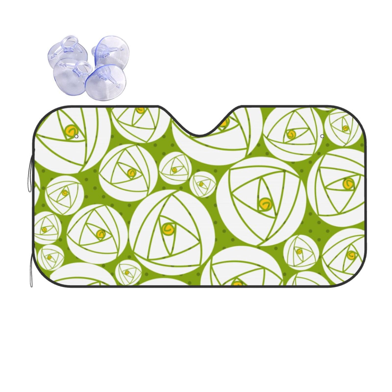Black Rose Car Sun Shade 55