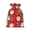 thumbnail image 1 of XMXT Christmas Drawstring Gift Bags, Santa Claus Cartoon Print Wrapping Sacks Candy Packing Bag Party Decorations Favor Bags, S, 1 of 8