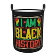 thumbnail image 1 of XMXT Collapsible Laundry Basket, Black History Month Imprint Waterproof Laundry Hampers Storage Baskets Dirty Clothes Hamper, 40L, 1 of 8