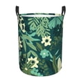 thumbnail image 1 of XMXT Collapsible Laundry Basket, Botanical Flower and Leaf Print Waterproof Laundry Hampers Storage Baskets Dirty Clothes Hamper, 62L, 1 of 8
