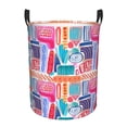thumbnail image 1 of XMXT Collapsible Laundry Basket, Cartoon Colorful Graffiti Polyester Waterproof Laundry Hamper, 62L, 1 of 8