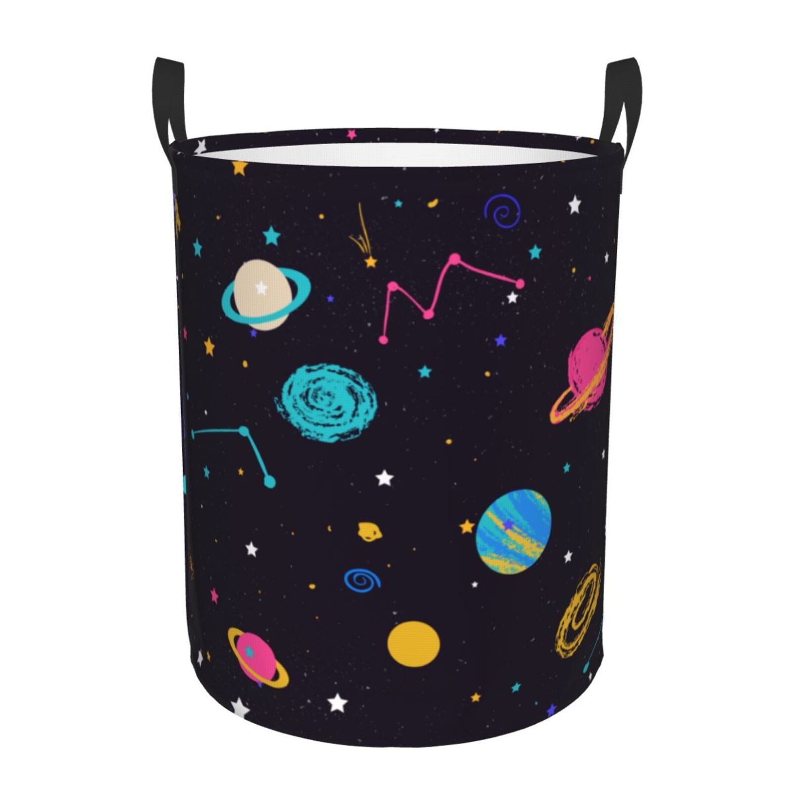 XMXT Collapsible Laundry Basket, Cartoon Cute Planet Waterproof Laundry ...