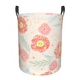 thumbnail image 1 of XMXT Collapsible Laundry Basket, Cute Red Flowers Pattern Waterproof Laundry Hampers Storage Baskets Dirty Clothes Hamper, 62L, 1 of 8