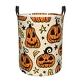 thumbnail image 1 of XMXT Collapsible Laundry Basket, Halloween Pumpkin Stars Polyester Waterproof Laundry Hampers Dirty Clothes Hamper, 40L, 1 of 8