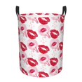 thumbnail image 1 of XMXT Collapsible Laundry Basket, Romantic Kisses Pattern Waterproof Laundry Hampers Storage Baskets Dirty Clothes Hamper, 62L, 1 of 8