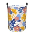 thumbnail image 1 of XMXT Collapsible Laundry Basket, Simplified Floral Print Polyester Waterproof Laundry Hampers Dirty Clothes Hamper, 62L, 1 of 8