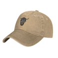 thumbnail image 1 of XMXT Cotton Baseball Cap, Motorcycle Bullhorn Skull Mens Baseball Hats, Natural, 1 of 9