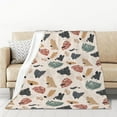 thumbnail image 1 of XMXT Flannel Throw Blanket, Beige Marble Speckled Throw Blankets for Bed Couch Living Room, 50 x 70 inches, 1 of 9