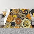 thumbnail image 1 of XMXT Flannel Throw Blanket for Couch, Cartoon Gear Print Bed Sofa Decor Blankets for Home Bedroom, 40 x 30 inches, 1 of 9