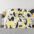 thumbnail image 1 of XMXT Flannel Throw Blanket for Couch, Cute Panda Pattern Bed Sofa Decor Blankets for Home Bedroom, 50 x 40 inches, 1 of 9
