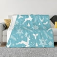 thumbnail image 1 of XMXT Flannel Throw Blanket for Couch, Flat Darting Moose Bed Sofa Decor Blankets for Home Bedroom, 80 x 60 inches, 1 of 9