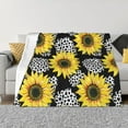 thumbnail image 1 of XMXT Flannel Throw Blanket for Couch, Sunflower Realistic Coloring Bed Sofa Decor Blankets for Home Bedroom, 40 x 30 inches, 1 of 9