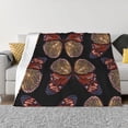 thumbnail image 1 of XMXT Flannel Throw Blanket for Couch, Warm Hand Drawn Butterfly Print Bed Sofa Decor Blankets for Home Bedroom, 80 x 60 inches, 1 of 8