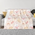 thumbnail image 1 of XMXT Flannel Throw Blanket for Couch, Warm Ice Creams Bunny Pattern Bed Sofa Decor Blankets for Home Bedroom, 40 x 30 inches, 1 of 8