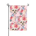 thumbnail image 1 of XMXT Garden Decor Flags, Skeleton Butterflies Rose Watercolor Double-Sided Garden Flags, 12.5 x 18 inches, 1 of 9