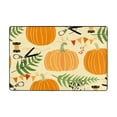 thumbnail image 1 of XMXT Indoor Area Rug Mat, Pumpkin Mature Illustration Non-Slip Polyester Bedroom Rugs for Living Room Home Decor, 72 x 48 inches, 1 of 9