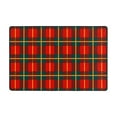 thumbnail image 1 of XMXT Indoor Area Rug Mat, Red Plaid Christmas Print Non-Slip Polyester Bedroom Rugs for Living Room Home Decor, 36 x 24 inches, 1 of 9
