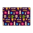 thumbnail image 1 of XMXT Indoor Area Rug Mat, Skull Candle Cactus Non-Slip Polyester Bedroom Rugs for Living Room Home Decor, 72 x 48 inches, 1 of 9